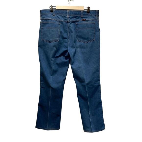 Vintage WRANGLER men’s jeans 40x30 light blue straight leg - Picture 2 of 7